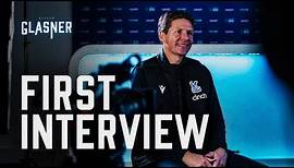 Oliver Glasner's first interview as Crystal Palace manager