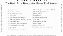 Lou Rawls - The Very Best Of Lou Rawls - You'll Never Find Another