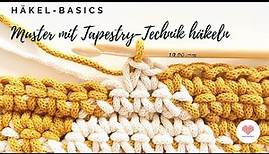 Häkel Basics - Tapestry Technik - mehrfarbige Muster häkeln