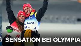 OLYMPIA 2022 IN PEKING: Deutsche Langlauf-Sensation! Victoria Carl und Katharina Hennig holen Gold