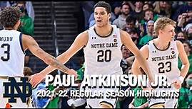 Paul Atkinson Jr. Regular Season Highlights | Notre Dame Forward