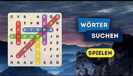 Wortsuche mit Levels! Wörter suchen deutsch! Lustige spiele. Wörter rätsel