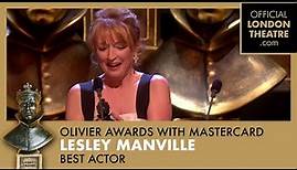 Lesley Manville wins Best Actress for Ghosts | Olivier Awards 2014 with Mastercard