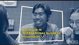 Bachelor in International Business - Presentation - IÉSEG