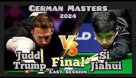 Judd Trump vs Si Jiahui - German Masters Snooker 2024 - Final - Last Session (Full Match)