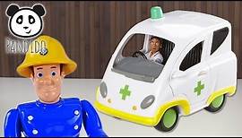 ⭕ Feuerwehrmann Sam Krankenwagen - Spielzeug ausgepackt & angespielt - Pandido TV