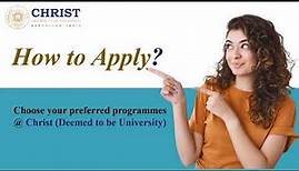 A Step-by-Step Guide on How to Apply Online at CHRIST University