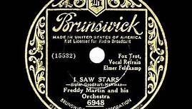 1934 HITS ARCHIVE: I Saw Stars - Freddy Martin (Elmer Feldkamp, vocal)