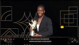 Chiamaka Nnadozie wins Goalkeeper of the year at CAF Awards 2023