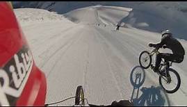 Glacier Bike Downhill Saas-Fee Snow Ribisu