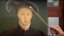 Conserving a portrait of King Edward VI