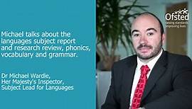 Dr Michael Wardle on phonics, vocabulary and grammar