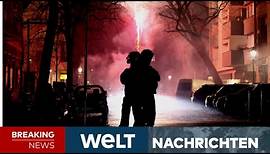 BERLIN: Silvester-Ausschreitungen! Böller und Raketen auf Polizei! Über 300 Festnahmen | WELT Stream