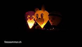 Night Glow am 42. Internationalen Ballonfestival in Chateau-d Oex 2020