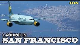 SAN FRANCISCO - LANDING IN INTERNATIONAL AIRPORT 8K