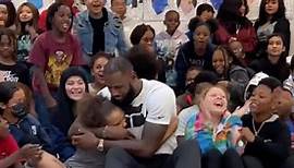 LeBron James surprises kids