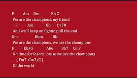 We Are The Champions by Queen - Lyrics & Chords