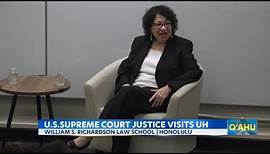 U.S. Supreme Court Justice Sonia Sotomayor visits UH law students