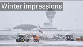 Flughafen München im Winter - Munich Airport in Winter