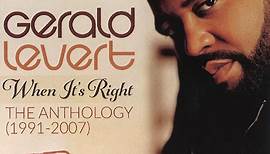 ジェラルド・リヴァート（Gerald Levert）『When It’s Right: The Anthology 1991-2007』初CD化含むレア曲も収録、ソロ活動総括した3枚組アンソロジー | Mikiki by TOWER RECORDS