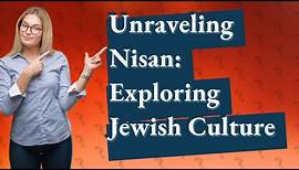 What does Nisan mean in Hebrew?