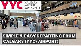 Domestic & International Departures at YYC Calgary International Airport