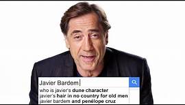 Javier Bardem Answers the Web's Most Searched Questions | WIRED