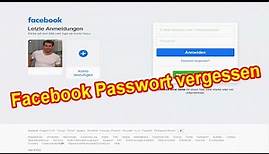 Facebook Passwort vergessen – Facebook Passwort zurücksetzen & ändern Anleitung