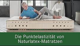 Naturlatex-Matratze - perfekt ELASTISCH & LEISTUNGSFÄHIG