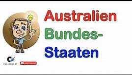 Australien Bundesstaat zuordnen Kartenübung