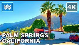 [4K] Downtown Palm Springs, California USA Walking Tour & Travel Guide 🎧 Binaural Sound