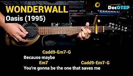 Wonderwall - Oasis (1995) Easy Guitar Chords Tutorial with Lyrics