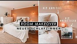 SCHLAFZIMMER MAKEOVER + DIY Nachttisch & Bett Kopfteil | EASY ALEX
