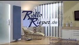 Anleitung zur Montage und Aufmaß eines Lamellenvorhangs von Rollo Rieper