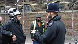 A 100% Innocent Man handcuffed by police is finally uncuffed (8:31) & released, Camden Town, London.
