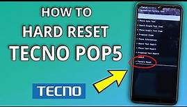 Tecno Pop 5 Hard Reset | Factory Reset Tecno Pop5 [Fast & Easy]