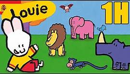 1 hora de Louie : Animales - Compilacion | Dibujos animados para niños