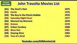 John Travolta Movies List