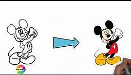 Mickey Mouse ausmalbilder - Kostenlose zum ausmalen und drucken für Kinder