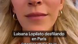 La actriz @Luisana Lopilato en el desfile de @L'Oreal Paris en Francia