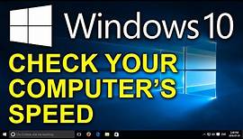 ✔️ Windows 10 - Check Your Computer Speed and Performance - Control Panel and NovaBench