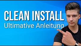 Windows 10 Clean Install Deutsch: So installierst du Windows neu!