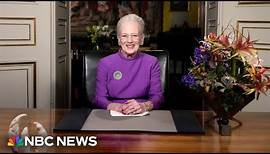 Denmark’s Queen Margrethe II announces she will abdicate the throne
