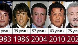 Sylvester Stallone from 1970 to 2023