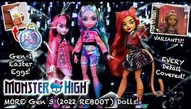 NEW Monster High Gen 3 (2022) Dolls: Draculaura, Lagoona & Toralei IN-DEPTH REVIEW! SUPERIOR Reboot?