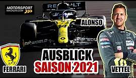 Formel 1 2021: Der große Saisonausblick - Vettel, Schumacher & Alonso