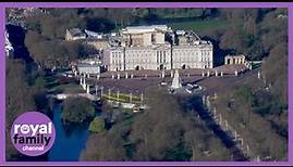 Buckingham Palace Seen From Above on Morning of Duke's Funeral