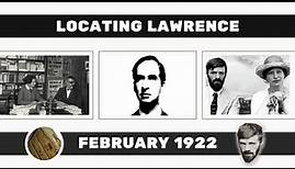 Locating D.H. Lawrence: February 1922
