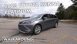 2023 Toyota Sienna Platinum interior and exterior walkaround review | Autoblog Garage