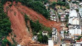 Types of landslides, debris flow, rockfall, rotational slide, creep, lateral slide,